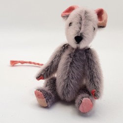 Titou pink and grey mouse